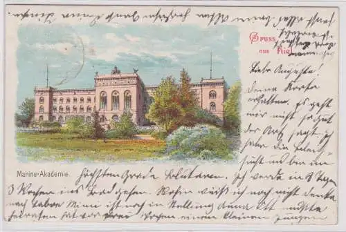 901585 AK Gruss aus Kiel - Marine-Akademie 1904