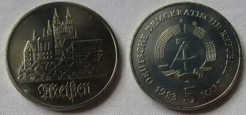5 Mark DDR Gedenkmünze Meißen 1983 Stempelglanz (156655)