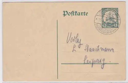 901807 Ganzsache P19I Deutsch Süd-Westafrika Namibia Stempel Lüderitzbucht 1914