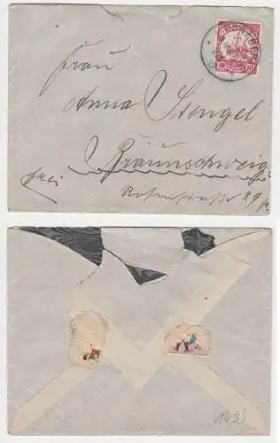 900055 seltener Brief Deutsche Kolonie Kamerun Stempel Bonaberi 1912