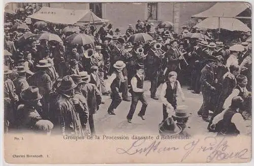 80079 Ak Echternach Luxemburg Springprozession 1906