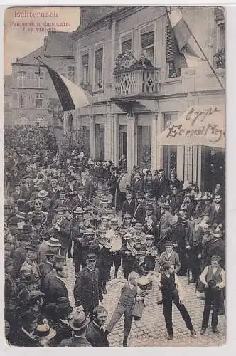 48507 Ak Echternach Luxemburg Springprozession Geigenspieler 1905