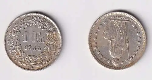 1 Franken Silber Münze Schweiz 1944 ss (145486)