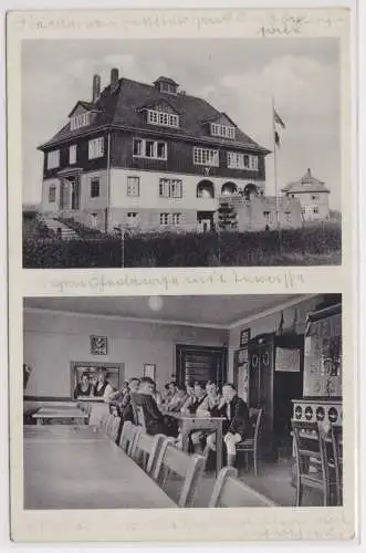 900092 AK Bezirks-Jugendherberge u. Schullandheim Geithain direkt am Sportplatz