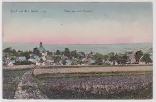 99103 AK Gruß aus Forchheim - Partie aus dem Oberdorf mit Kirche 