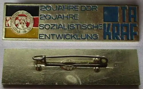 DDR Firmen Abzeichen 20 Jahre sozialistische Entwicklung TAKRAF (130337)
