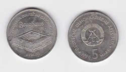 DDR Gedenk Münze 5 Mark Berlin Zeughaus 1990 vorzüglich (151066)