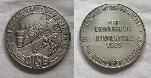 DDR Medaille DTSB Deutsche Meisterschaften Klingenthal 1960. (150897)