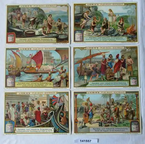 Liebigbilder Serie Nr. 770 Handels- und Industrie-Entwicklung 1910 (7/141557)