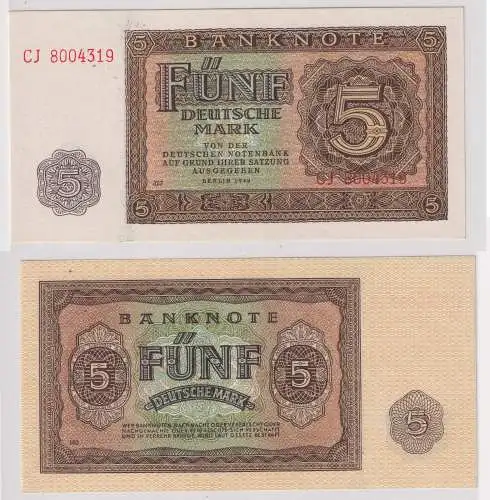 5 Mark Banknote DDR Deutsche Notenbank 1948 Ro.342d (122448)