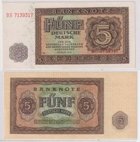 5 Mark Banknote DDR Deutsche Notenbank 1948 Ro.342d (127085)