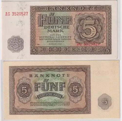 5 Mark Banknote DDR Deutsche Notenbank 1948 Ro.342d (126639)