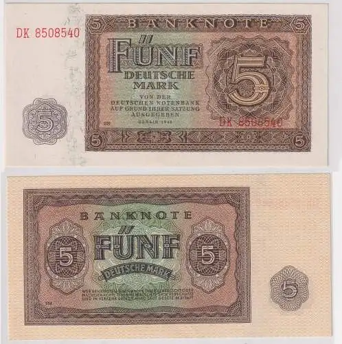 5 Mark Banknote DDR Deutsche Notenbank 1948 Ro.342d (121048)