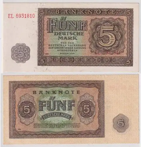 5 Mark Banknote DDR Deutsche Notenbank 1948 Ro.342d (124043)
