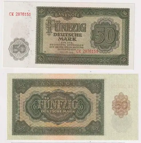 50 Mark Banknote DDR Deutsche Notenbank 1948 Ro.345b (132738)