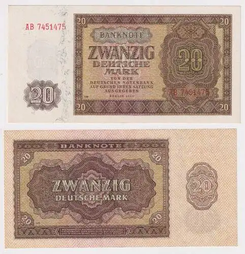 20 Mark Banknote DDR Deutsche Notenbank 1948 Ro.344d (137411)