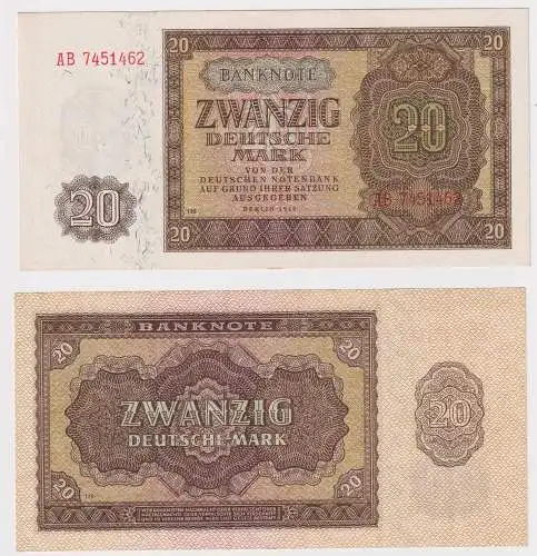 20 Mark Banknote DDR Deutsche Notenbank 1948 Ro.344d (134080)