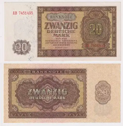 20 Mark Banknote DDR Deutsche Notenbank 1948 Ro.344d (131492)