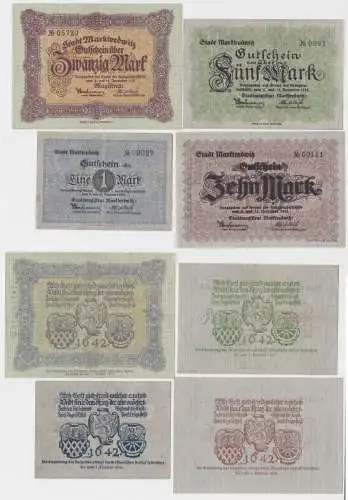 1 - 20 Mark Banknoten Notgeld Stadt Marktredwitz November 1918 (117660)