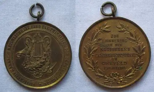 Medaille Zur Erinnerung an d. Nationalen Gesangswettstreit Crefeld 1893 (169018)