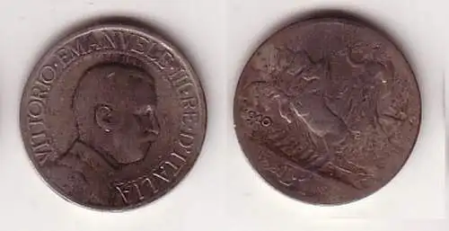 1 Lire Silber Münze Italien 1910 Quadriga (114442)