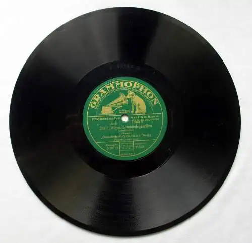 124721 Grammophon Schellackplatte Zum Städtle hinaus um 1930