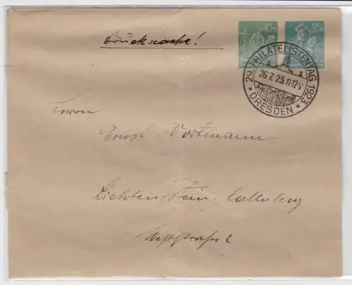 96392 Ganzsachenumschlag PU90 29.Deutscher Philatelistentag Dresden 1923