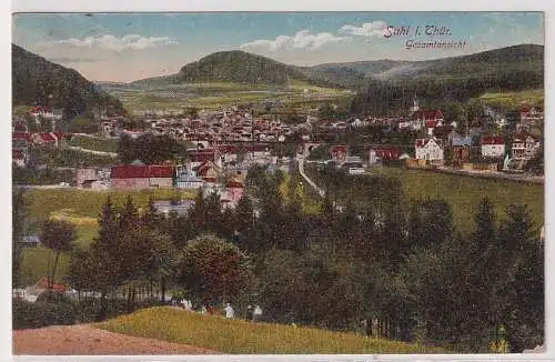 38616 AK Suhl in Thüringen - Gesamtansicht 1921
