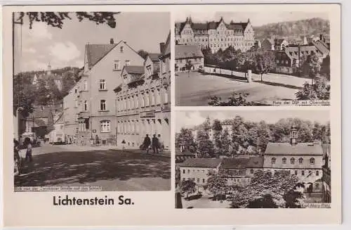 16981 AK Lichtenstein - Platz der DSF, Karl-Marx-Platz, Zwickauer Straße 1957
