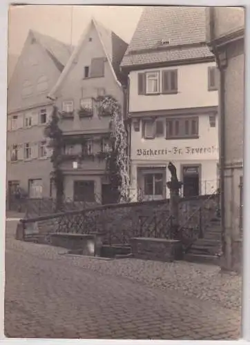 58313 Foto Ak Wimpfen Bäckerei Fr. Feyerabend um 1930