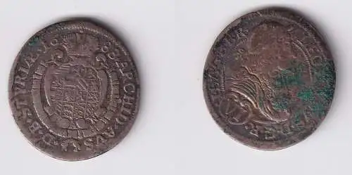 6 Kreuzer Silber Münze RDR Habsburg Österreich Leopold I. 1688 IAN Graz (122259)