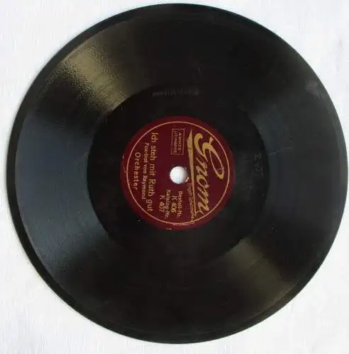 Gnom Schellackplatte Ich steh mit Ruth gut + Wenn im Frühling die Bäume (106160)