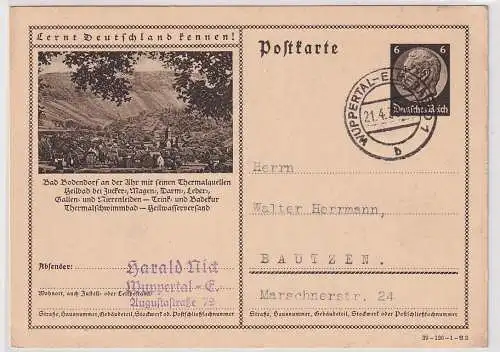 906639 Ganzsache Lernt Deutschland kennen! Bad Bodendorf an der Ahr 1939
