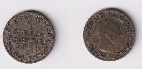 1 Silbergroschen Preussen 1860 A ss (105514)