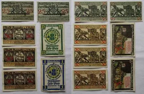 7 Banknoten Notgeld Stadt Hameln 1918 und 1922