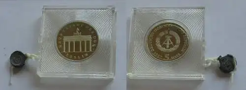 DDR Gedenk Münze 5 Mark Brandenburger Tor 1987 PP (132242)
