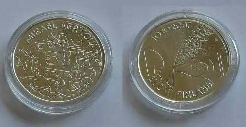 10 Euro Silbermünze Finnland 450. Todestag Mikael Agricola Stempelglanz (131784)