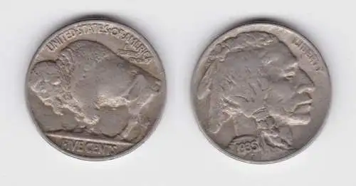 5 Cents Kupfer Nickel Münze USA 1935 (141760)