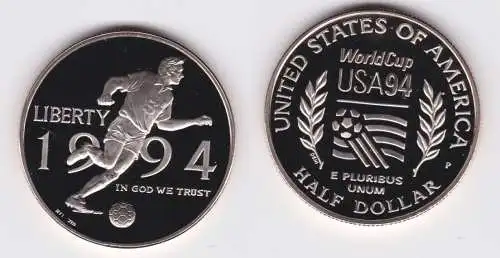 1/2 Dollar Nickel Münze USA Fussball WM 1994 (137869)