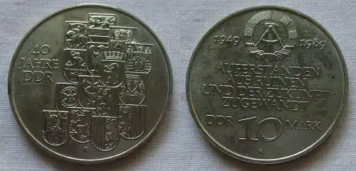 DDR Gedenk Münze 10 Mark 40.Jahrestag der DDR 1989 (143302)