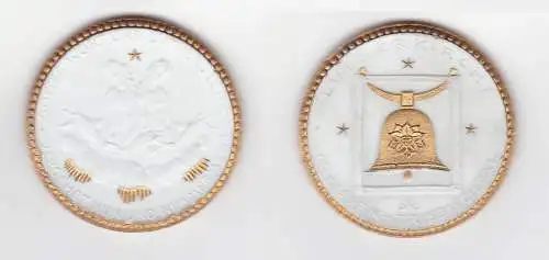 seltene Meissner Porzellan Medaille Lutherkirche Meissen-Triebischtal (133580)
