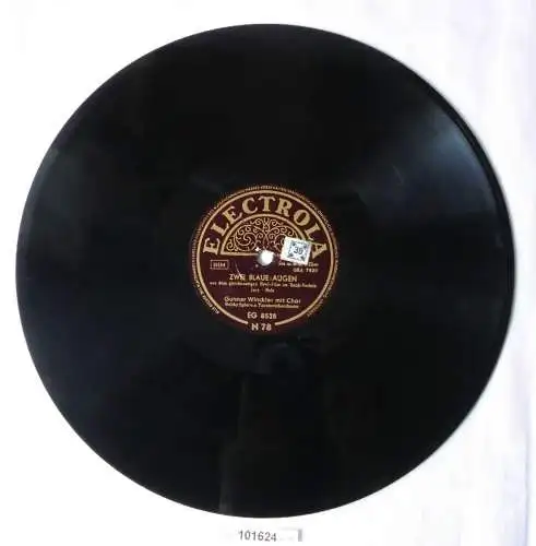 101624 Schellackplatte "Zwei blaue Augen" + "Ich hab dich so lieb" um 1930