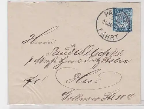 69836 Privatpost Ganzsachenbrief Berliner Omnibus & Packetfahrt AG 1888