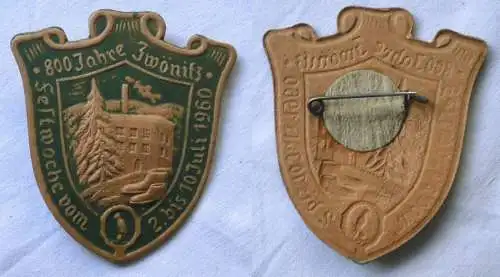 DDR Papp Abzeichen 800 Jahre Zwönitz Festwoche vom 1960 (123115)
