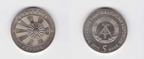 DDR Gedenk Münze 5 Mark Johannes Kepler 1971 (126189)