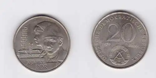 DDR Gedenk Münze 20 Mark 30.Jahrestag der DDR 1979 (120131)