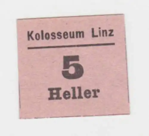 5 Heller Banknote Kolosseum Linz (133340)