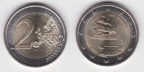 2 Euro Bi-Metall Münze Portugal 2015 500 Jahre Entdeckung von Timor (139292)