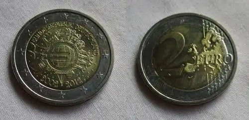 2 Euro Gedenkmünze Deutschland 10 Jahre Euro Bargeld 2012 D Stgl. (159604)