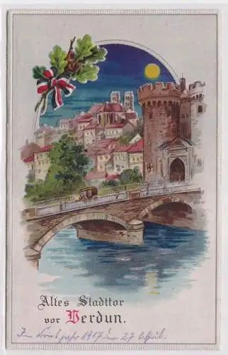 902021 Militär AK Altes Stadtthor von Verdun 1.Weltkrieg